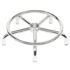 White Technician Bench With Circular Patterned Cushion
