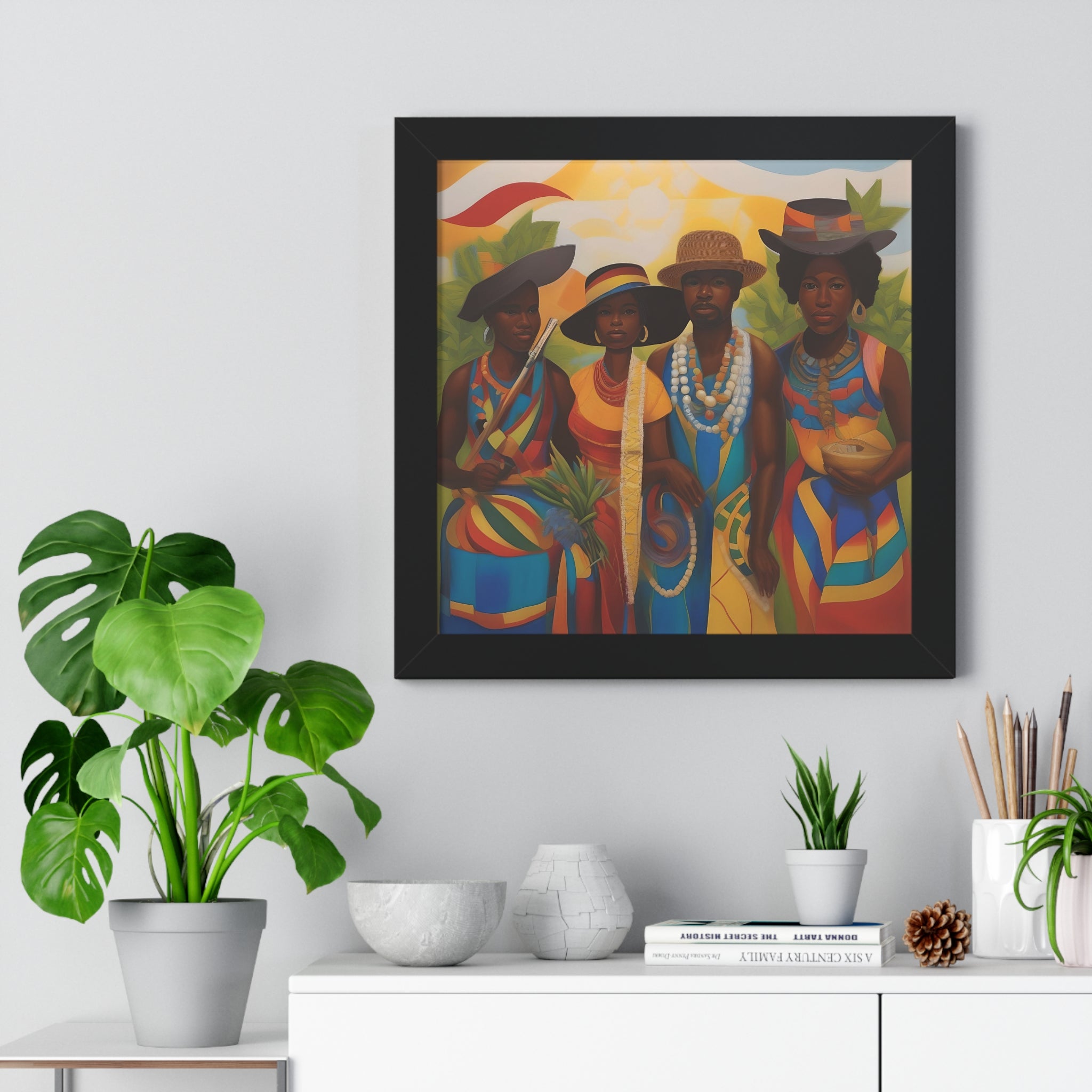 Framed Picture "In Attendance"