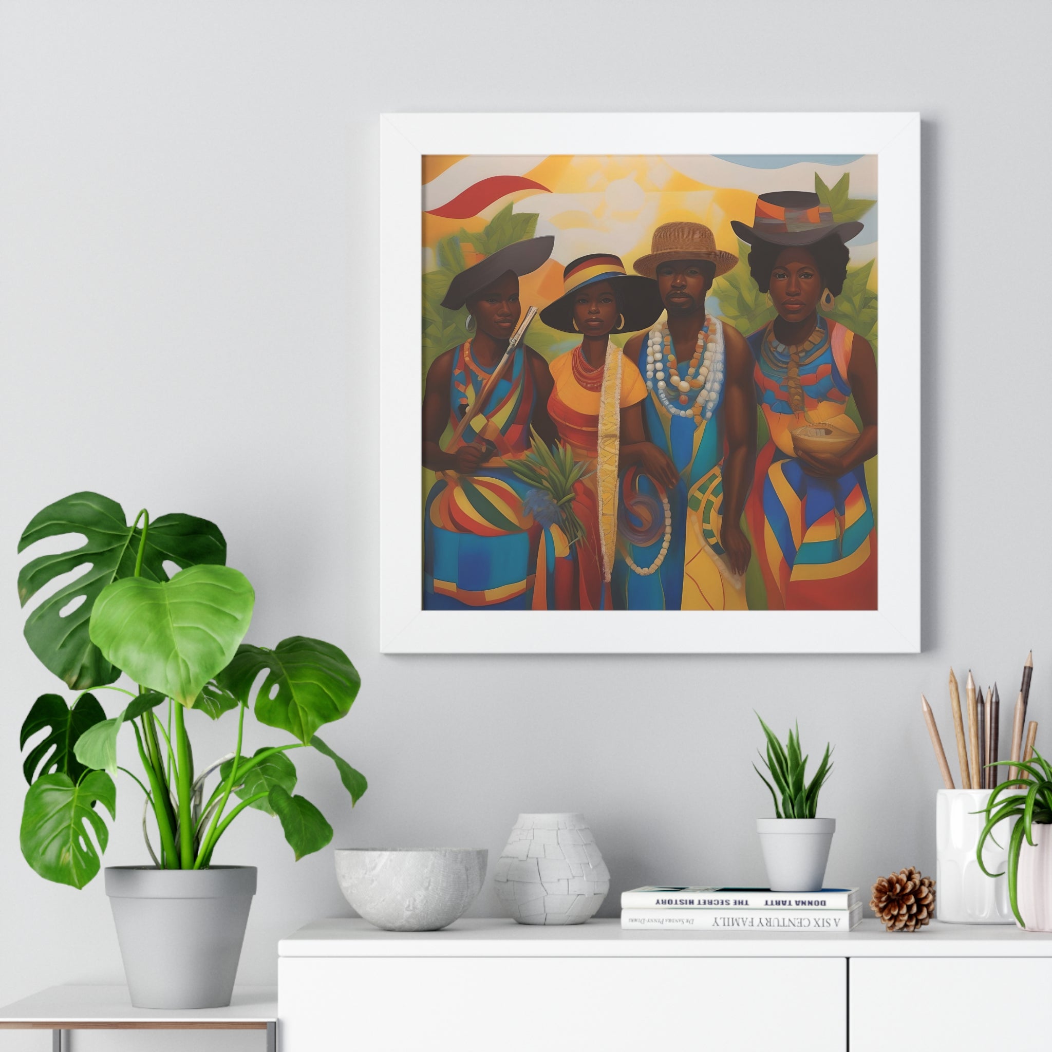Framed Picture "In Attendance"