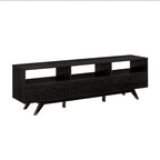 Modern Scandi 3-Door Low Profile TV Stand For TVs Up To 80 Inches Black