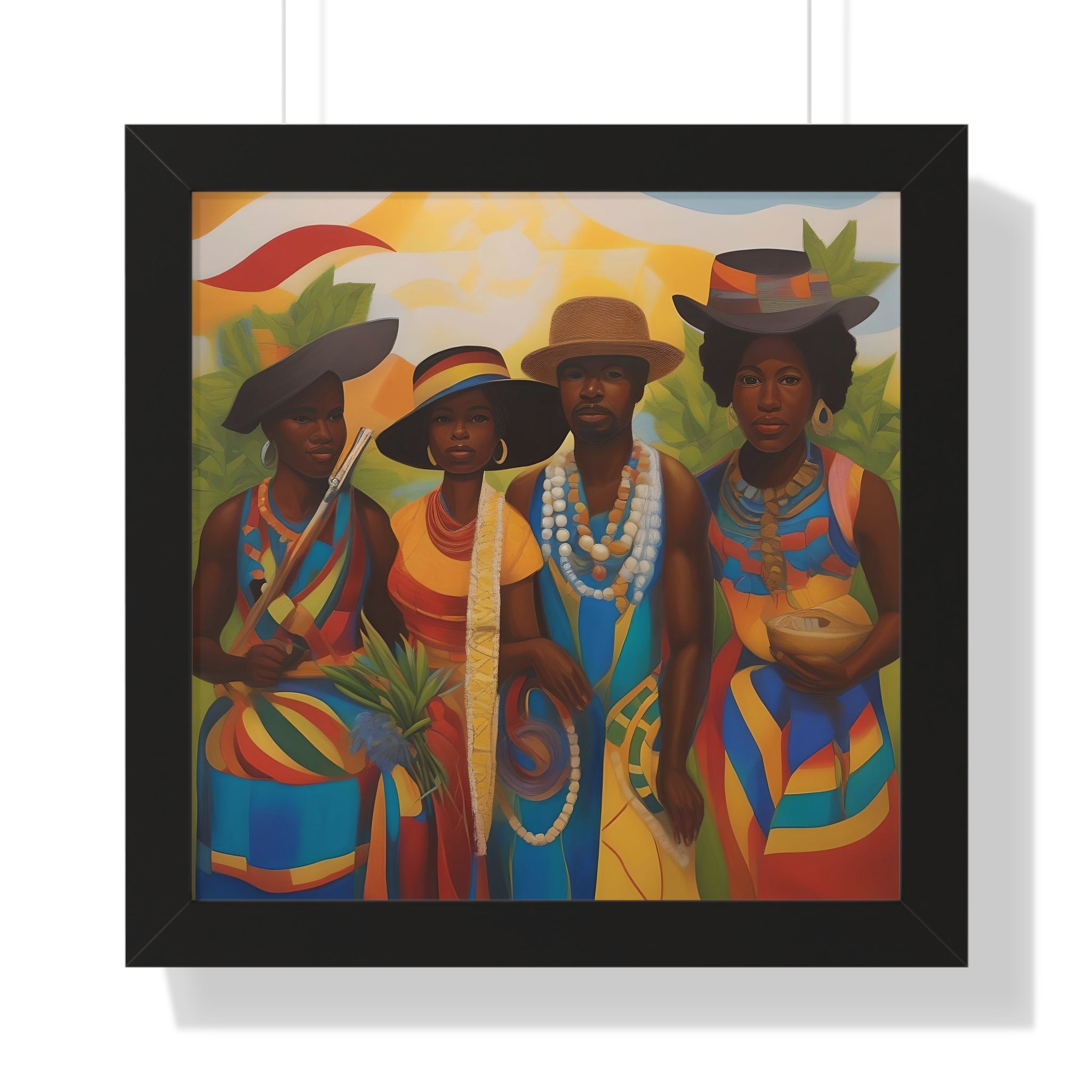 Framed Picture "In Attendance"
