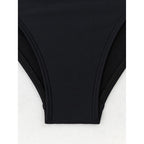 Women's High Waisted Bikini Sets Two Piece Tummy Control Swimsuit Color Block Bathing Suits