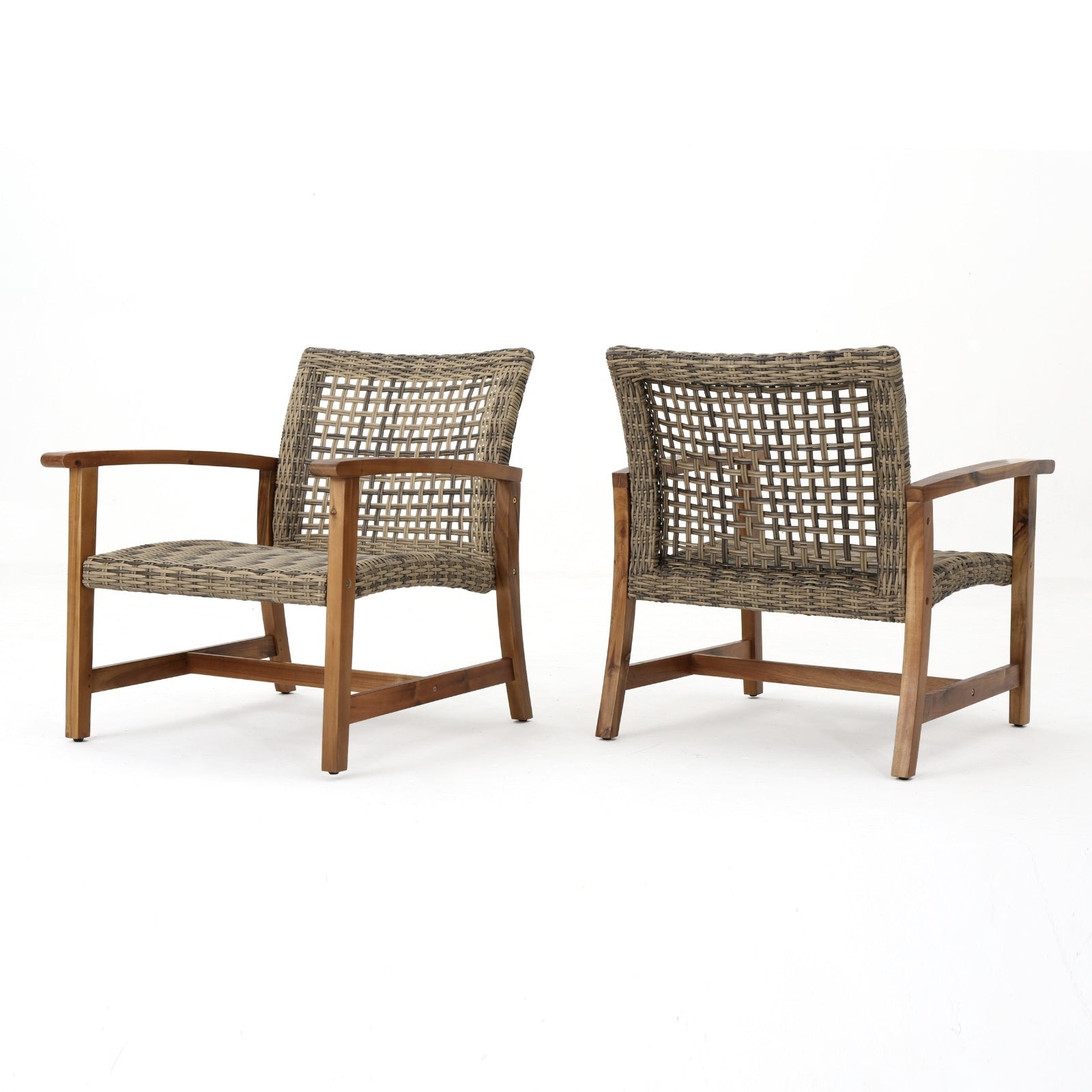 HAMPTON WOOD WICKER CLUB CHAIR