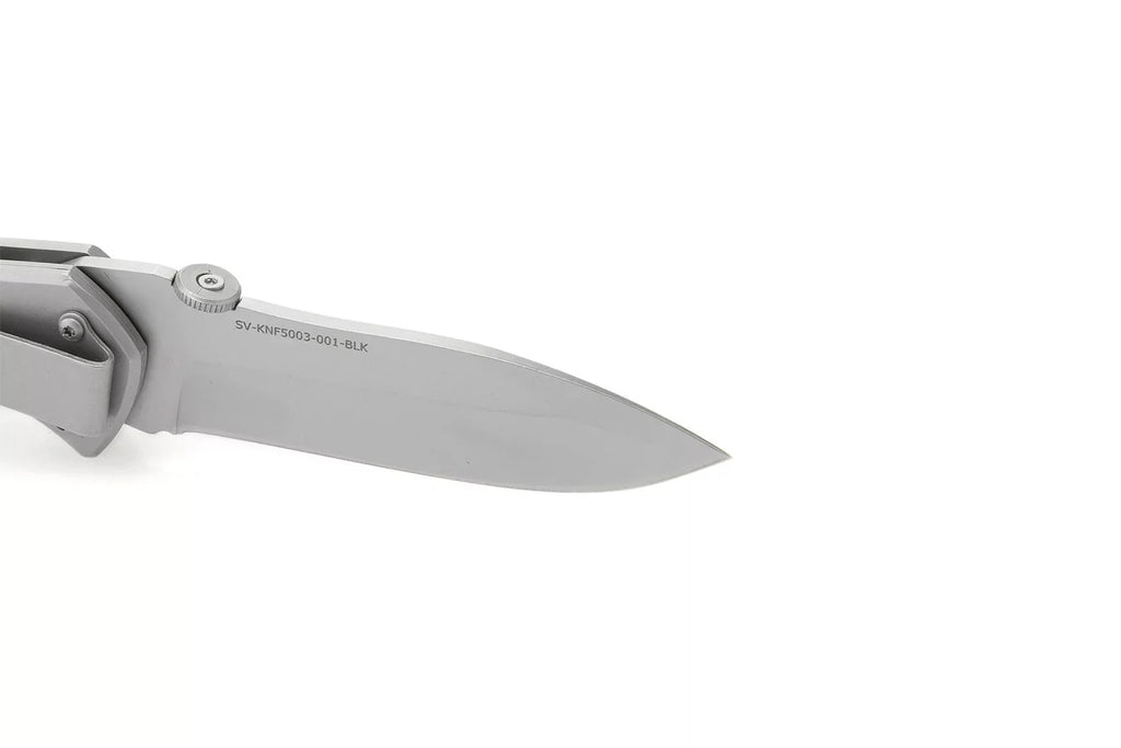 Pocket Knife With Clip Point Blade and Strap Cutter