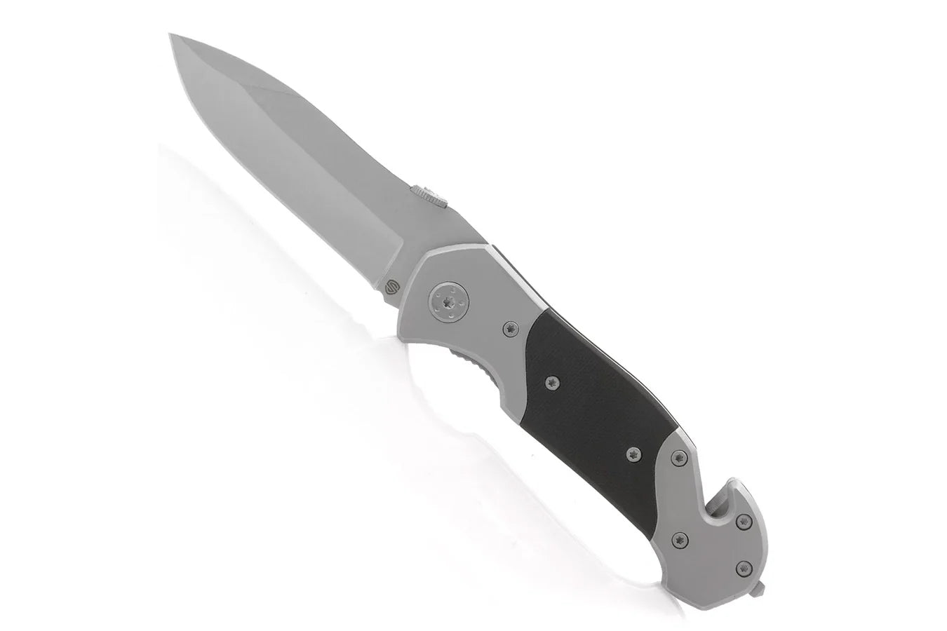 Pocket Knife With Clip Point Blade and Strap Cutter