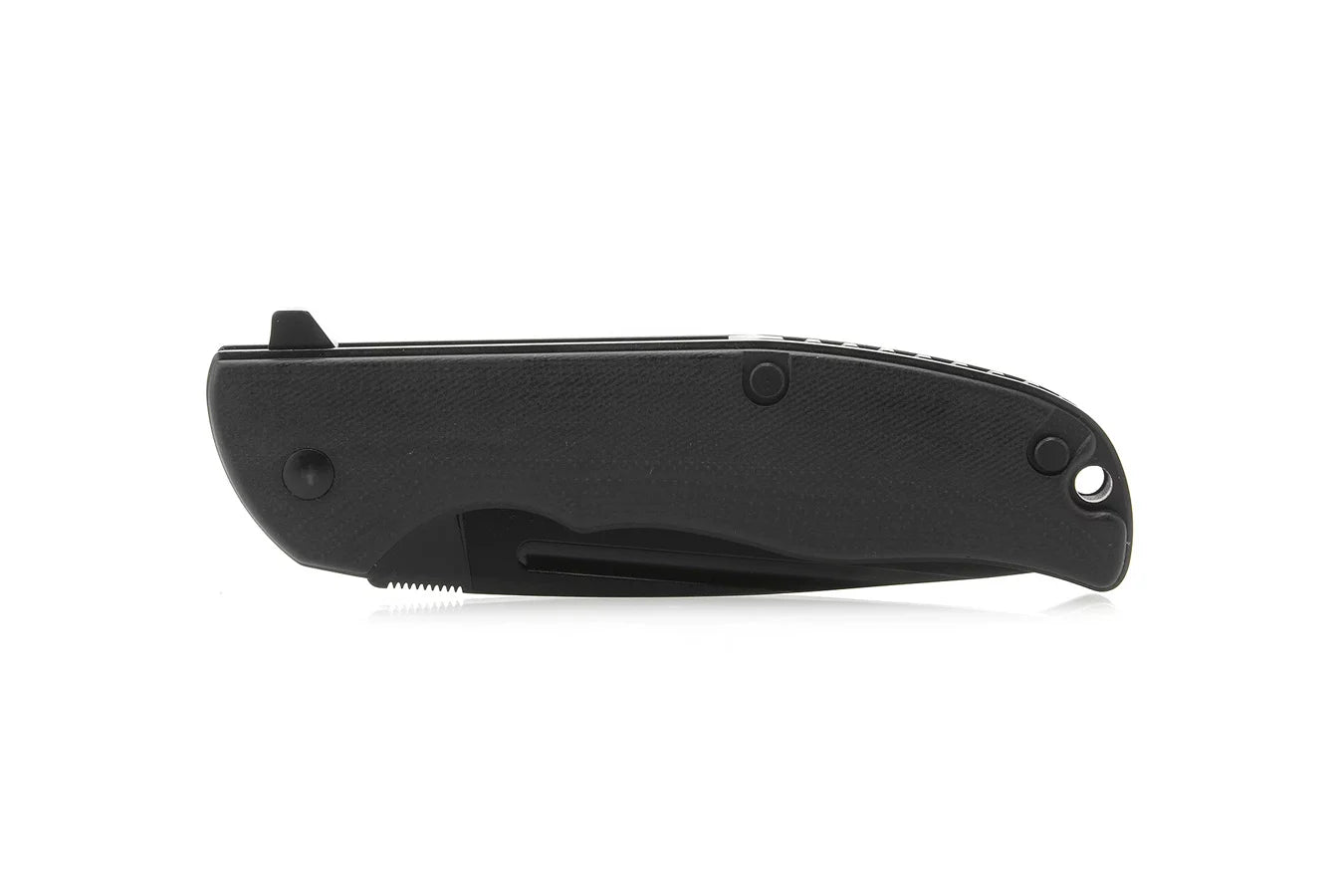 Safetyvital Pocket Knife With Drop Point Blade Black