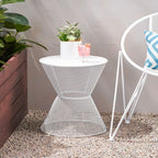 NEVADA SIDE WHITE IRON TABLE