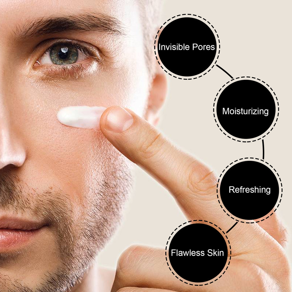 EELHOE Men's Vegetarian Cream Non-greasy Concealer To Cover Acne Marks To Brighten The Complexion Of The Invisible Pores Of The Lazy Cream