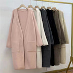 Plus Size Idle Style Long Knitted Cardigan Women's Autumn And Winter New