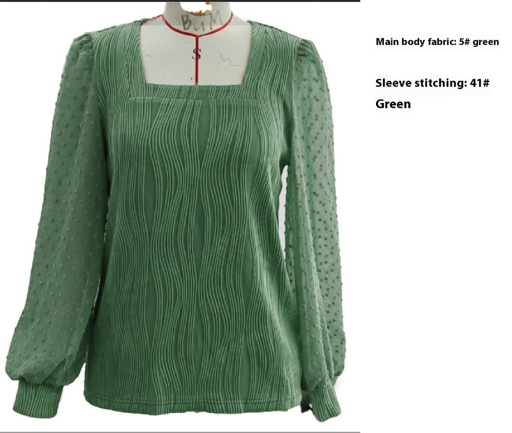 Water Ripple Women's Fashion Casual Long Sleeve Top
