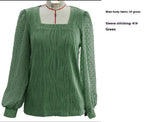 Water Ripple Women's Fashion Casual Long Sleeve Top