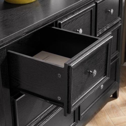 Fiberboard TV stand / dresser 7-drawer Vanity