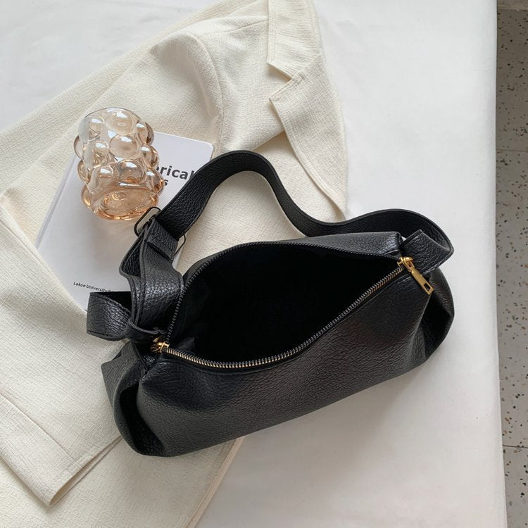 Autumn Shoulder Bag Retro Simple Soft Leather Cross Body