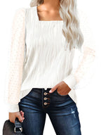Water Ripple Women's Fashion Casual Long Sleeve Top