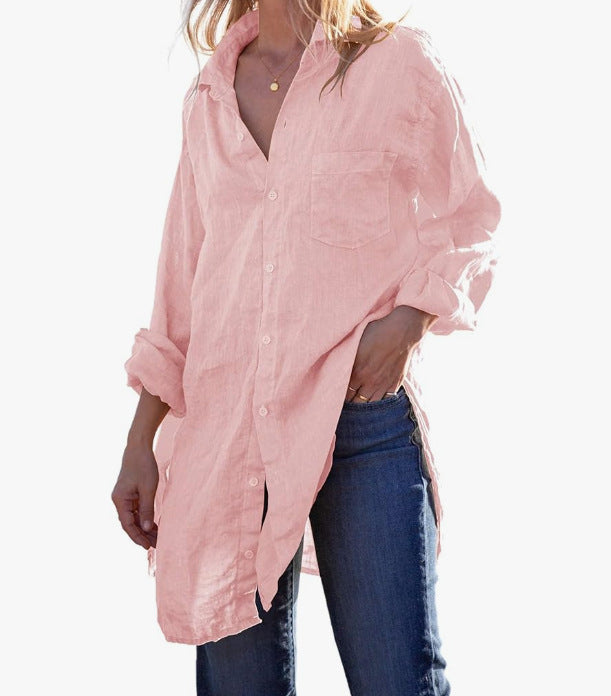 Long Shirt Loose Beach Bikini Cover Up Women Casual Beachwear