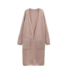 Plus Size Idle Style Long Knitted Cardigan Women's Autumn And Winter New