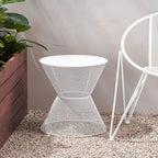 NEVADA SIDE WHITE IRON TABLE