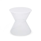 NEVADA SIDE WHITE IRON TABLE
