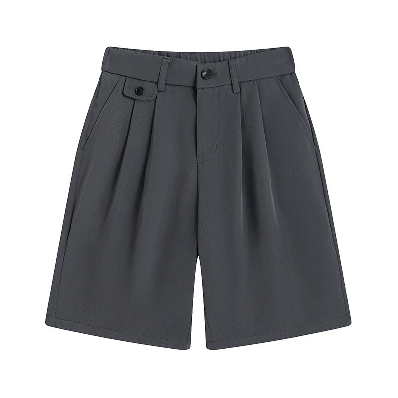 Shorts Men's Comfortable Soft Solid Color Small Suit Pants
