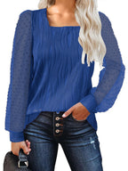 Water Ripple Women's Fashion Casual Long Sleeve Top