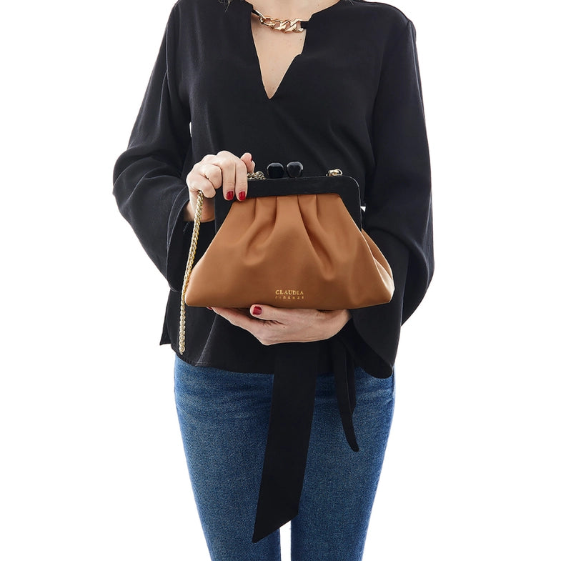 Gina - Brown Leather Mini Bag